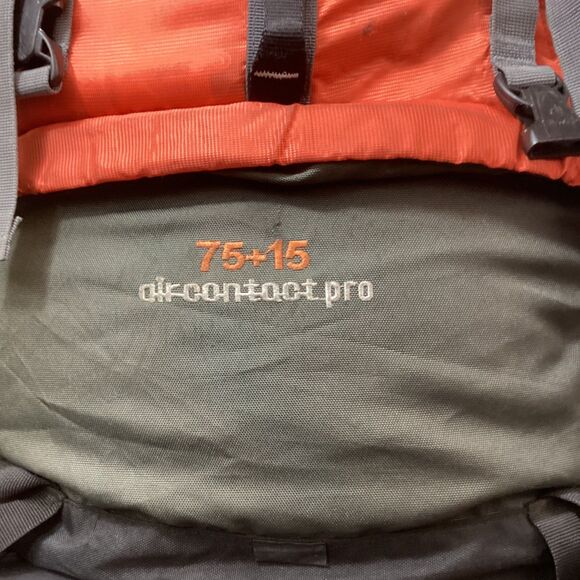 Deuter Aircontact Pro 75+15 Internal Frame Orange & Gray Hiking Camping Backpack - Picture 5 of 15